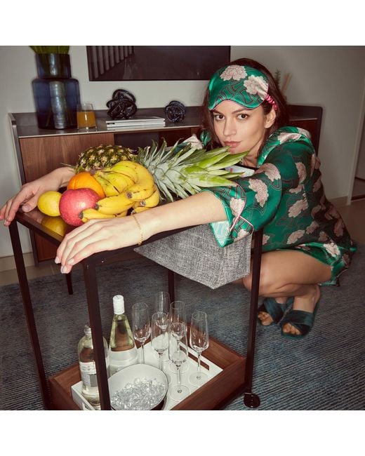 Emma Wallace Green Kiku Cami Set