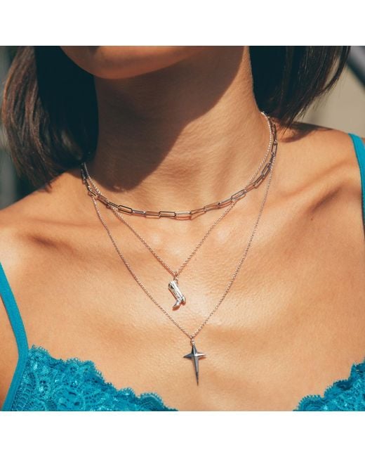 Scream Pretty Metallic Cowboy Boot Charm Necklace
