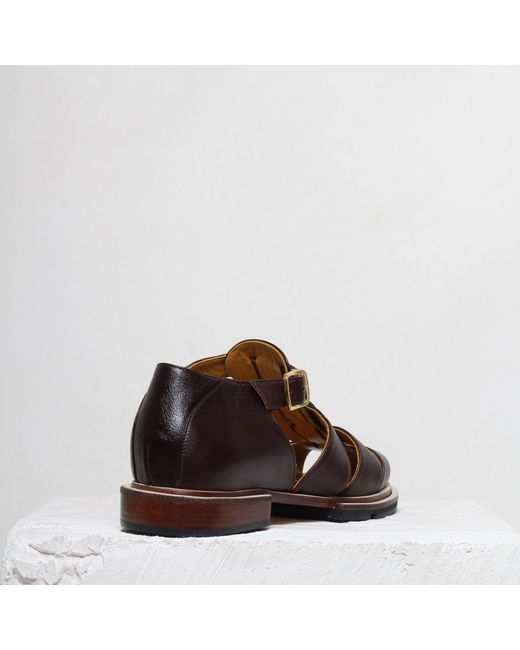 Mafalda Brown Serena Coffee Fisherman Sandals