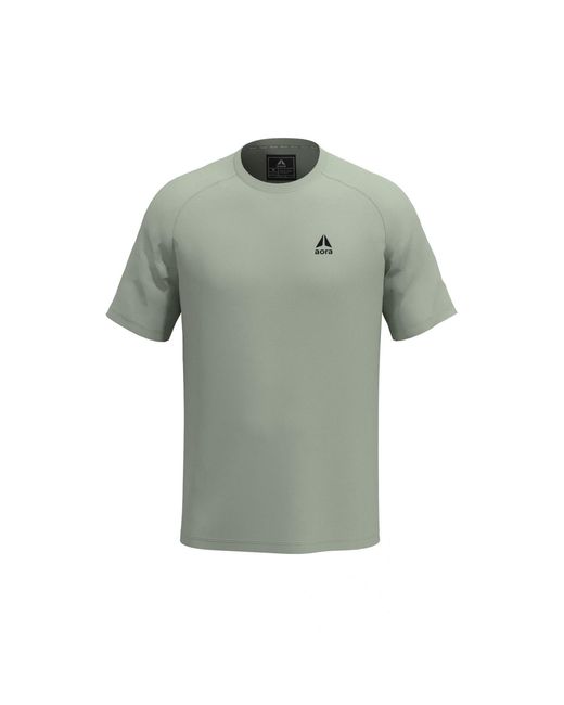 Aora Athletics Green Performance Eco-Friendly T-Shirt With Moisture-Wicking Breathable Fabric For Gym, Yoga, Running, And Everyday Wear for men