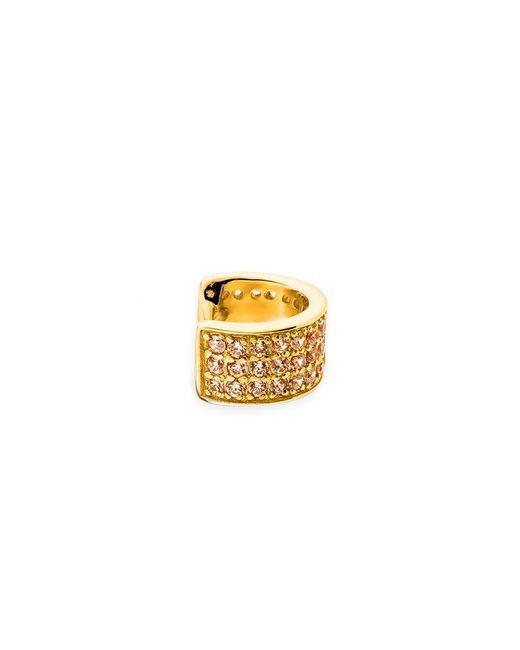 SALLY SKOUFIS Metallic Destiny Ear Cuff With Made Champagne Diamonds In Gold