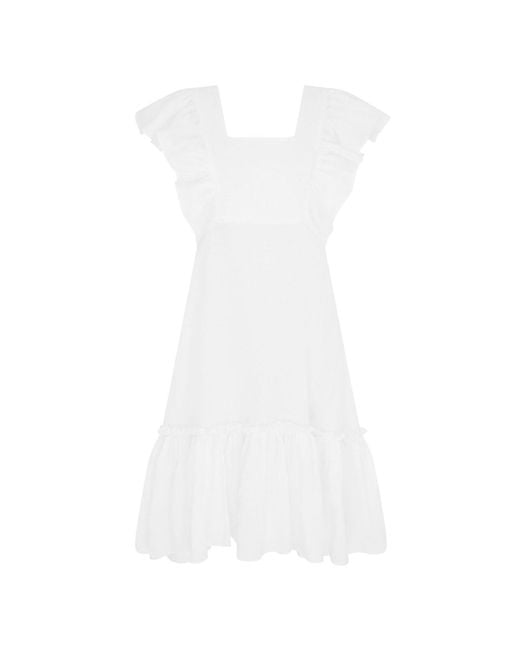 Lisa The Label White La La Lady Peggy Lipton Short Dress