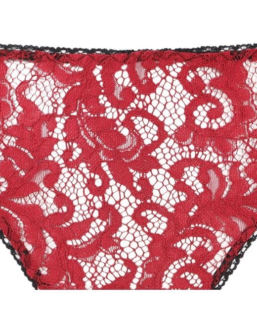 Belle -et-BonBon Red Valentina Dark Cherry Valentines Special Lace Thong