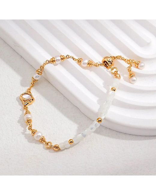 Angel Barocco Metallic Mother Shell Pearl Bracelet