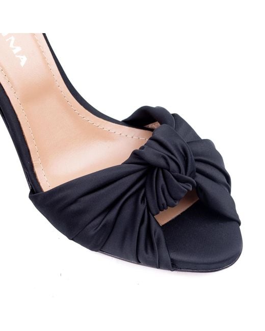Ginissima Blue Sofia Satin Clogs