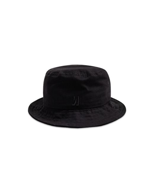 Comune Black Patch Bucket Hat for men