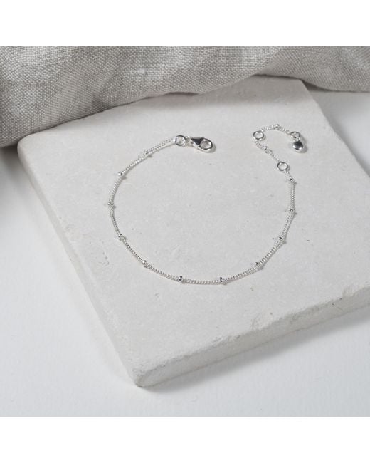Auree Jewellery Metallic Barbican Sterling Beaded Bracelet