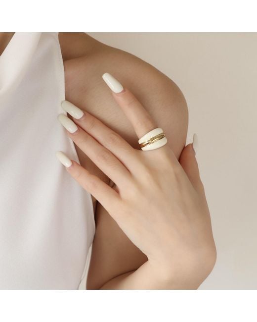 Retro Chic Metallic Ostuni Rings