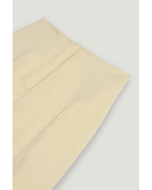 Nocturne Natural High-Waist Tailored Wide-Leg Pants
