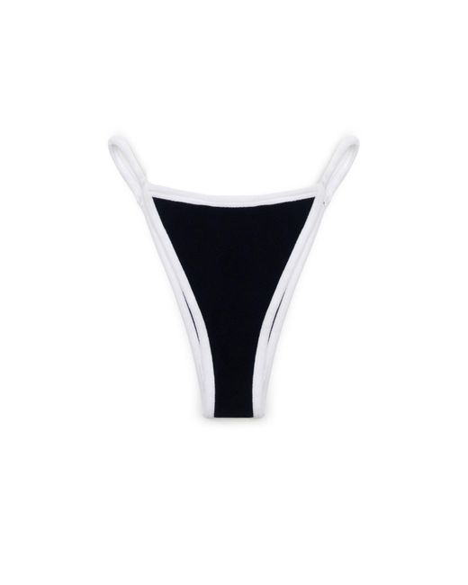 Poetry by Locals Black Maya Towelling Bikini Bottoms