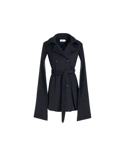 The Gt Atelier Blue Dramatic-Sleeve Wrap Coat