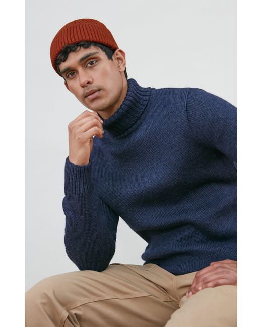 Paul James Knitwear Blue The Fitted Submariner for men