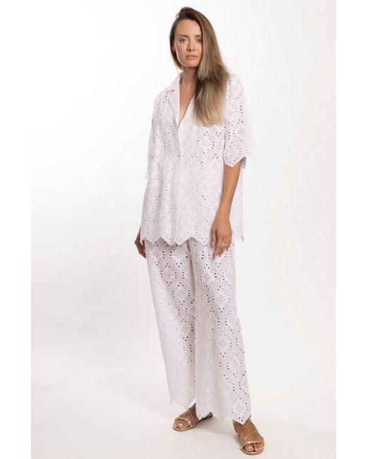 Bindu White Amara Pants