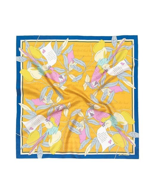 Lost Pattern Metallic El Amor Silk Bandana