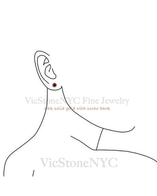 VicStoneNYC Fine Jewelry Metallic Moissanite Stud Earrings – Screw Back for men