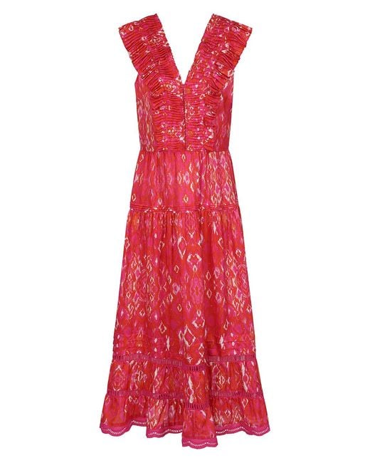 Mercy Delta Red Holkham Tuscany Pompelmo Dress