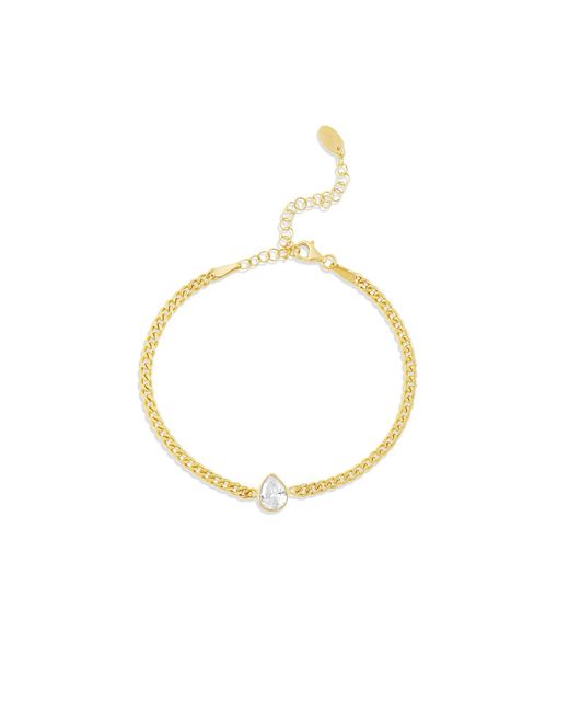 SHYMI Metallic Fancy Shape On A Curb Chain Bracelet