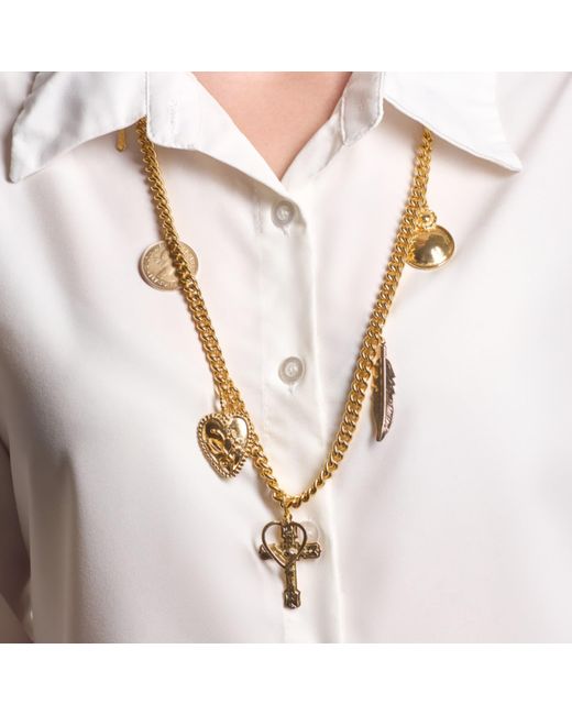 Caramel Vintage Jewellery Metallic Faith & Love Necklace