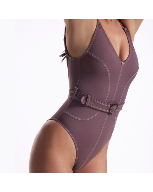 House of Silk Purple Lana Swimsuit