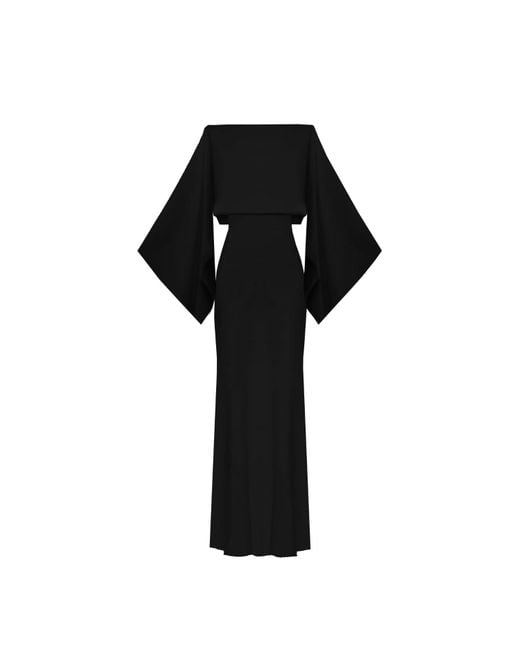 Lily Phellera Black Raya Kimono Dress