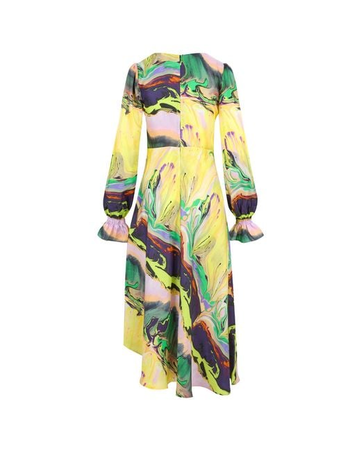 Klements Yellow Peggy Silk Dress