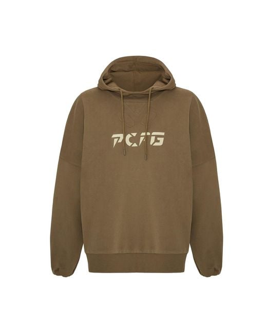 Pcfg Green Oversized Hoodie for men