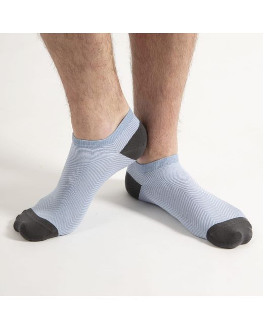 Peper Harow - Made in England Blue Lux Taylor Trainer Socks Bundle – Sky for men
