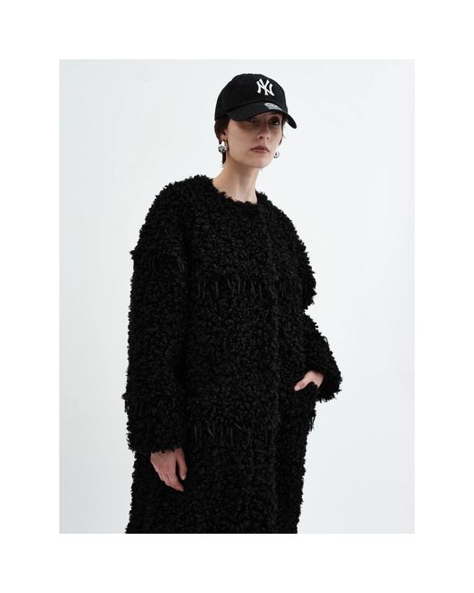 Jakke Black Arc Lines Coat