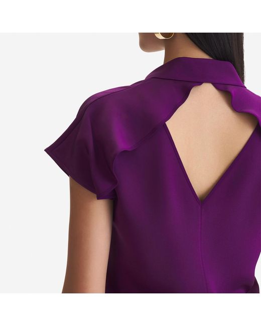 Emma Wallace Purple Fleur Blouse -Deep