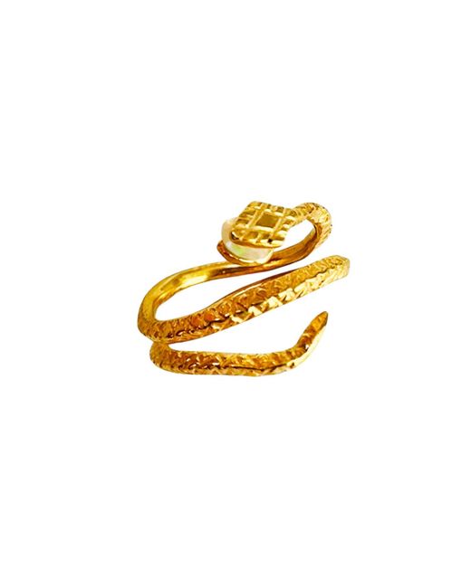 Aki Roc Jewelry Metallic The Pinkie Snake Ring