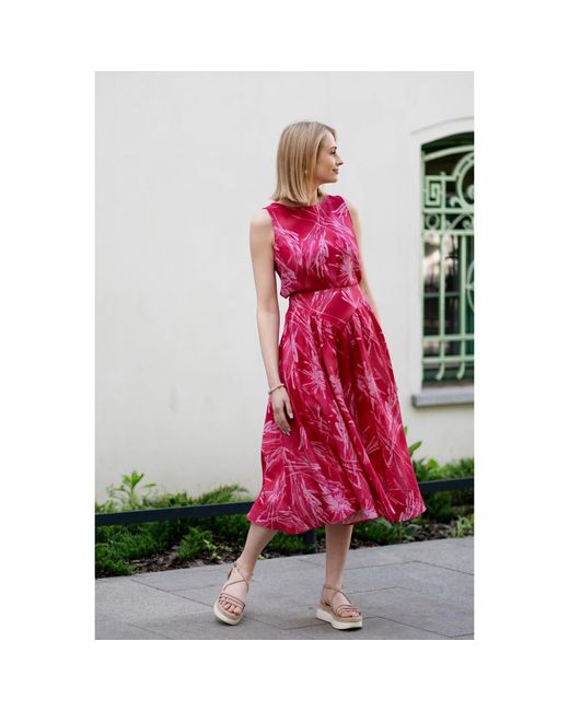 Oh!Zuza Pink Neutrals Matte Viscose Top & Midi Skirt Set
