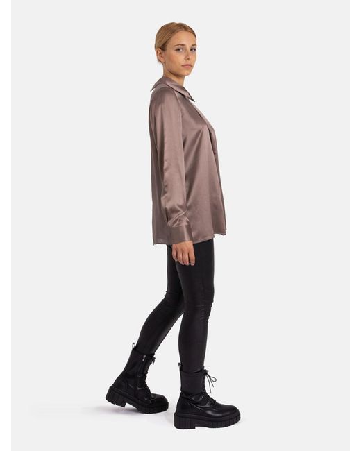 Helene Galwas Brown Neutrals Helga Blouse