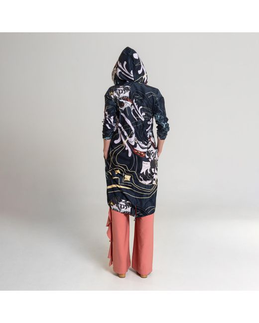 ARTISTA Black Bath Printed Jacket