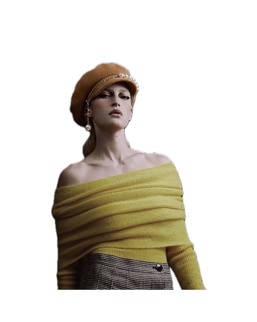 Misa Harada Millinery Brown Billy Knitted Cap