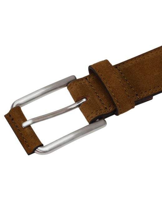 Storm Brown Ba'Al Suede Belt Tan for men