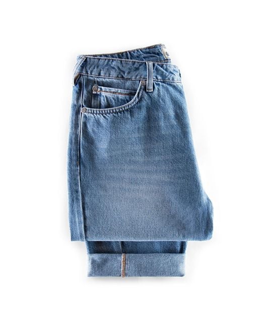 &SONS Trading Co Blue Switchback Jean Washed for men