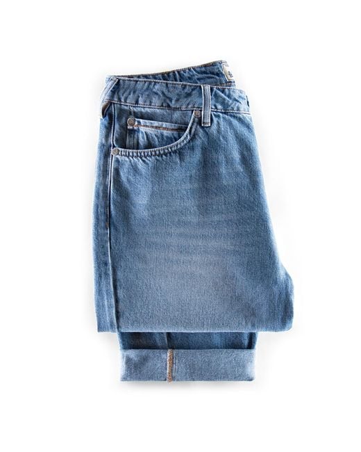 &SONS Trading Co Blue Switchback Jean Washed for men