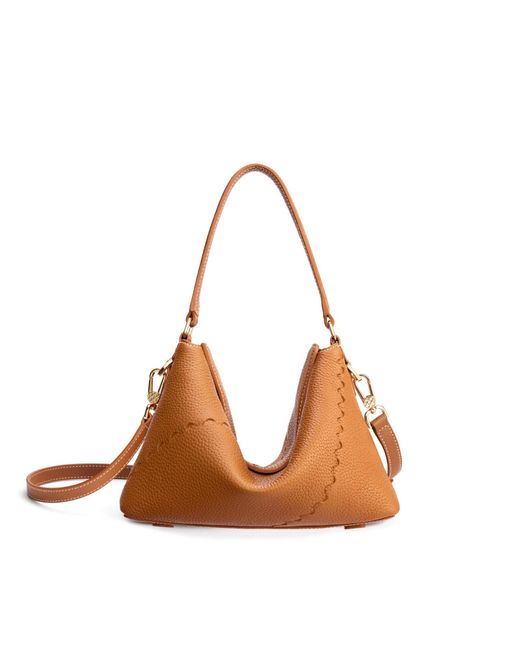 Orange Cube Brown Vina Shoulder Bag