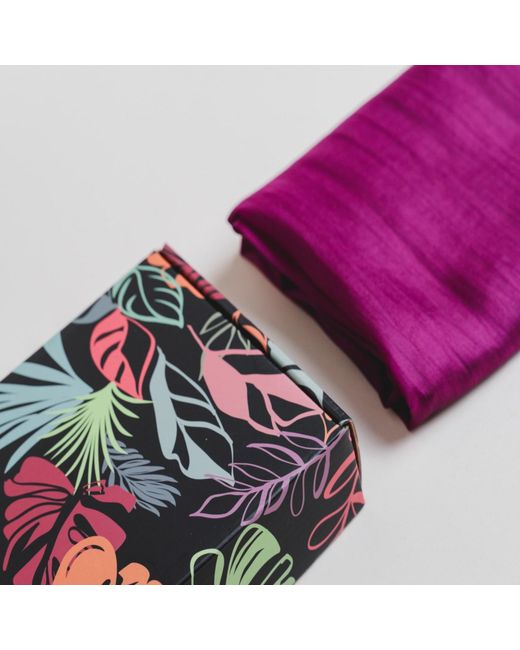 Silk and Bears Pink Handwoven Mulberry Silk Scarf – Deep Fuchsia – Lightweight & Sheer