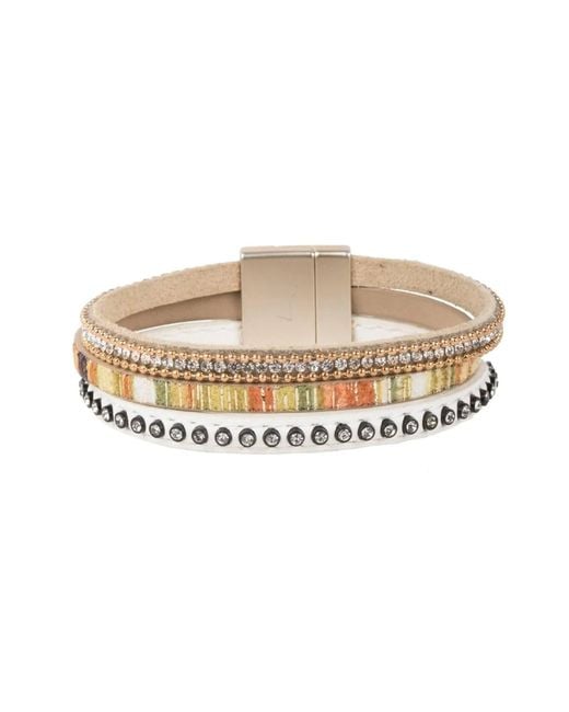 Saachi Natural Gemma Leather Bracelet