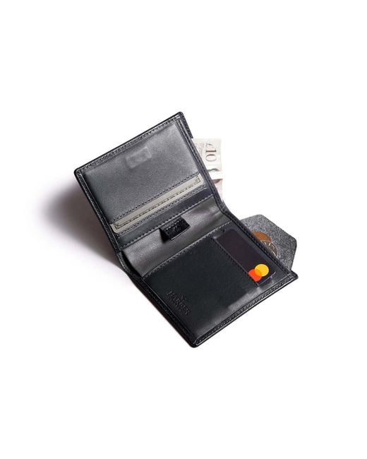 Harber London Black Leather Bifold Wallet With Rfid Protection for men