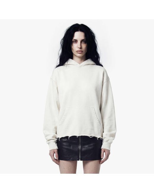 Other Uk Natural Raw Edge Oversized Hoodie
