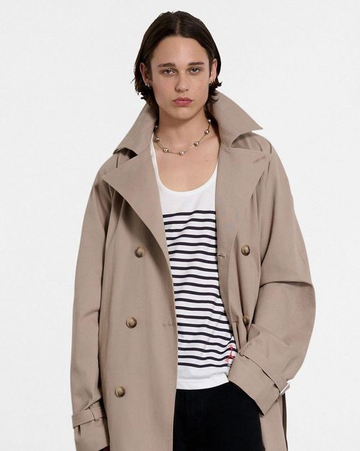 Saint One Co. Natural Idols Trench Coat Taupe X Oyster for men