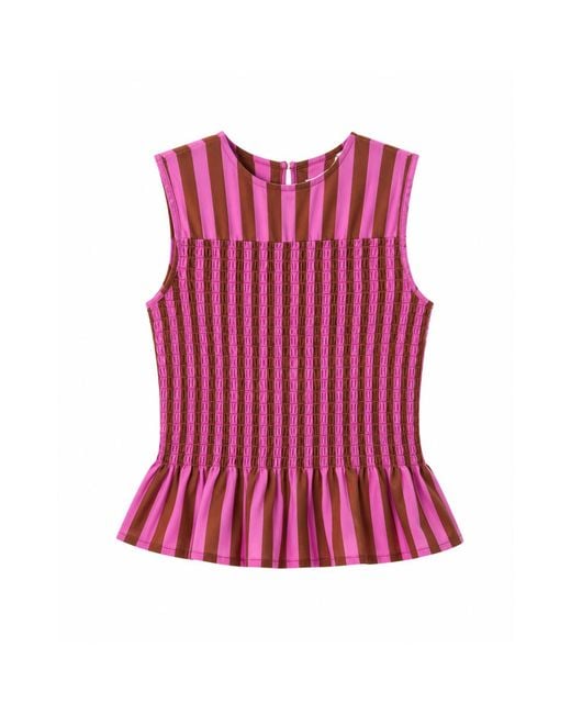 Mind Traveler Purple Top Cora And Stripes