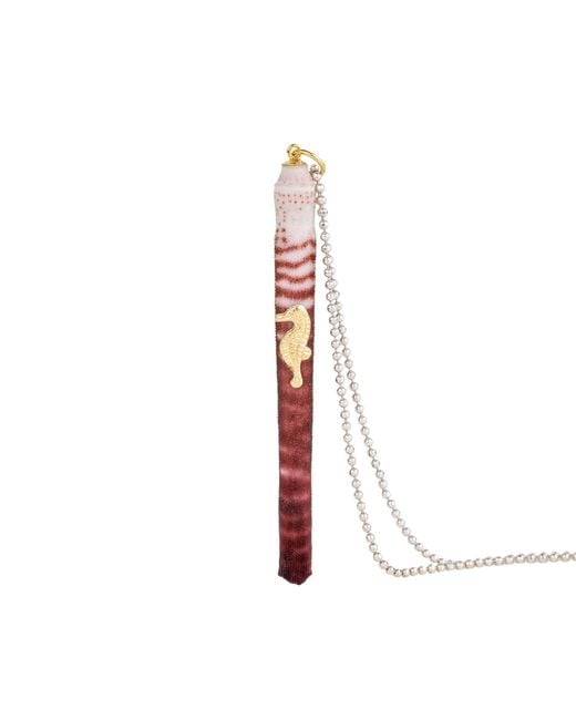 Oana Savu White Sea Urchin Spine Sterling And Necklace