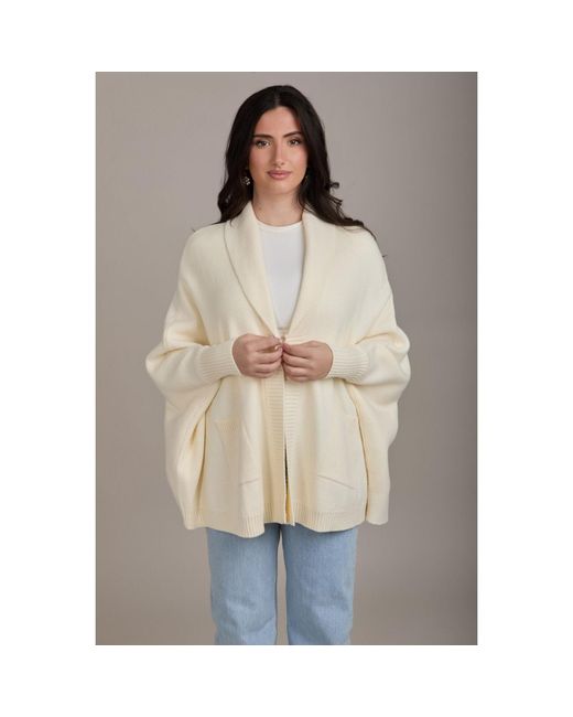 Saachi Natural Open Front Oversize Ivory Cardigan