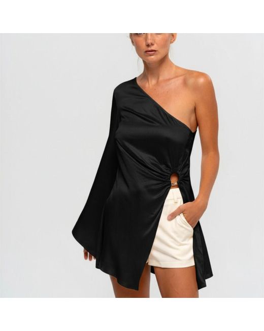 The Ethos Studio Black Gaia Top/Mini Dress