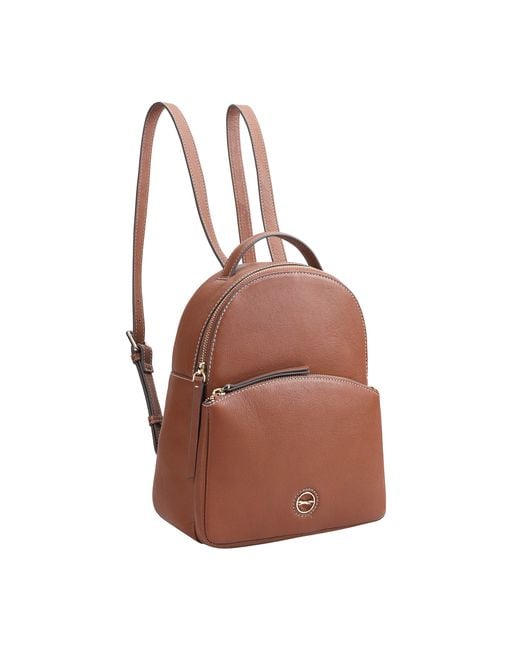 Paul Costelloe Brown Laval Leather Backpack