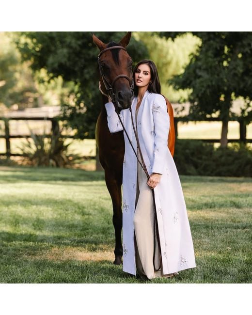 Roqaia Fashion House Gray Horse Kaftan