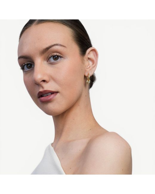 Miss Cecilia Metallic Layered Grace Hoops